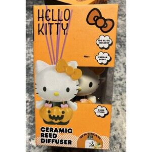 HELLO KITTY Ceramic Reed Diffuser 120 ml Vanilla Oil w/ 5 Sticks ~ SEALED